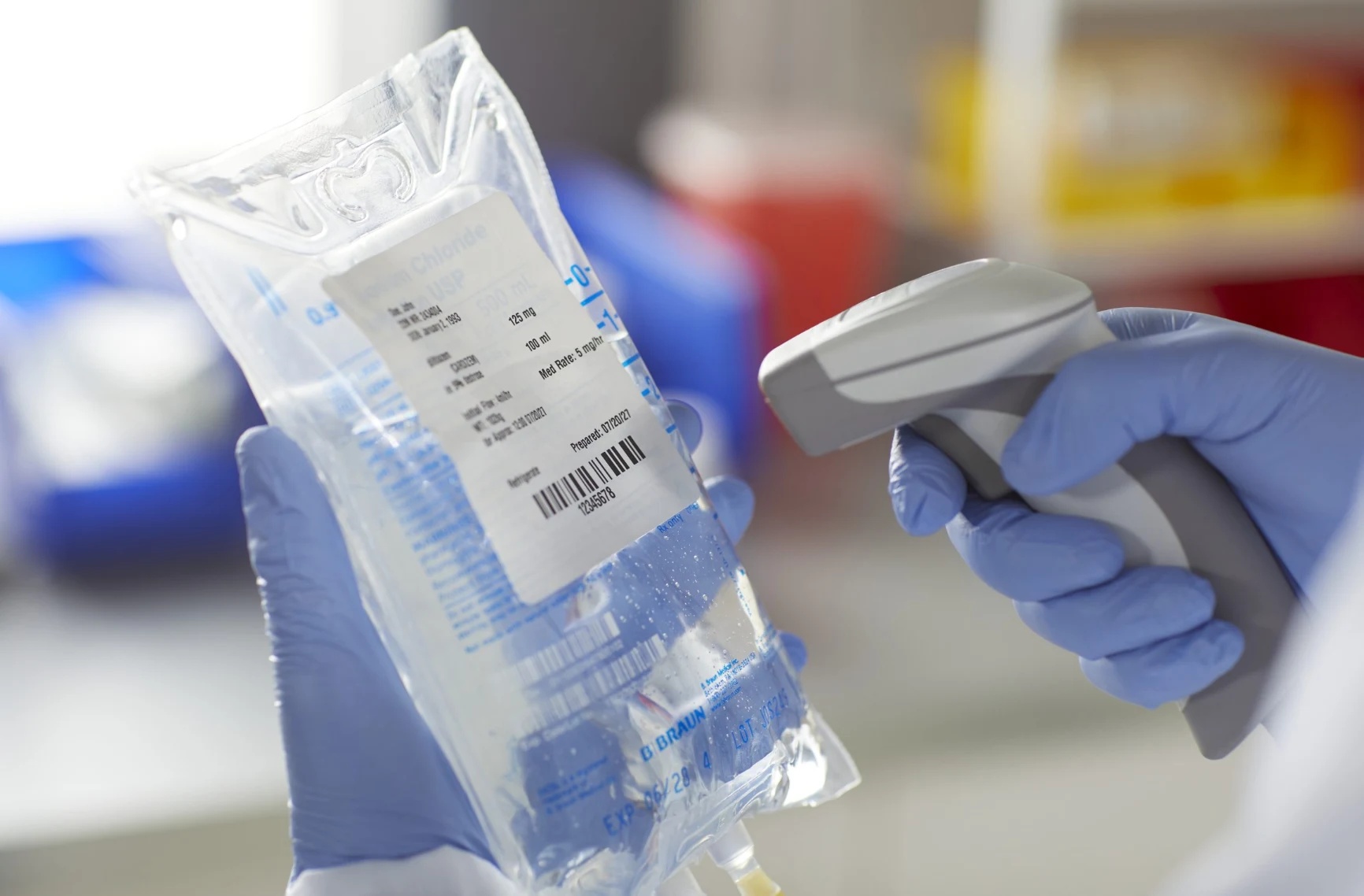 Barcoding process bag