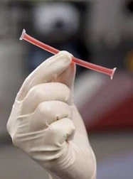 Isolated QC sample straw